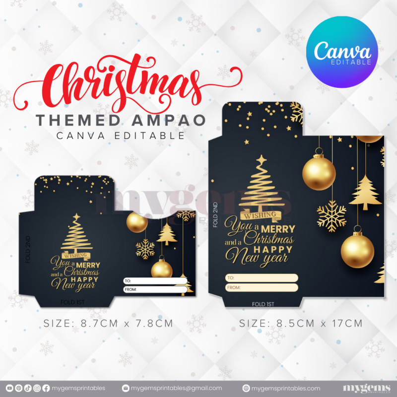 60 Designs | Christmas Themed Ampao Template | Canva Editable - Image 37