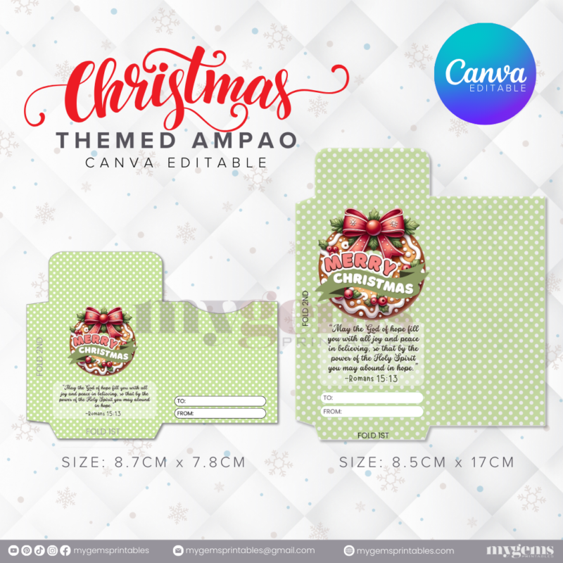60 Designs | Christmas Themed Ampao Template | Canva Editable - Image 38
