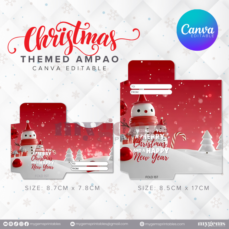 60 Designs | Christmas Themed Ampao Template | Canva Editable - Image 39