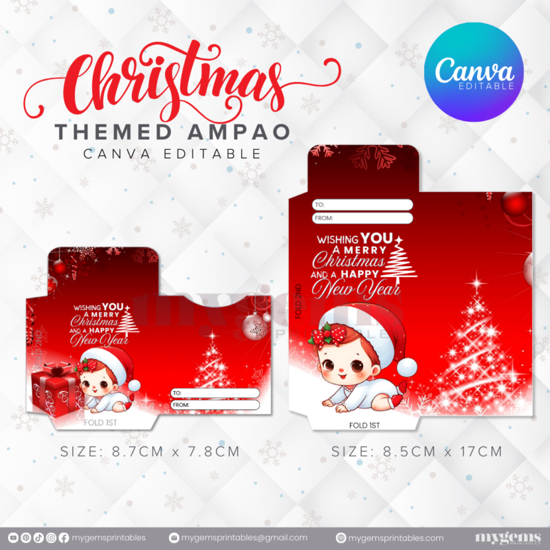 60 Designs | Christmas Themed Ampao Template | Canva Editable - Image 41