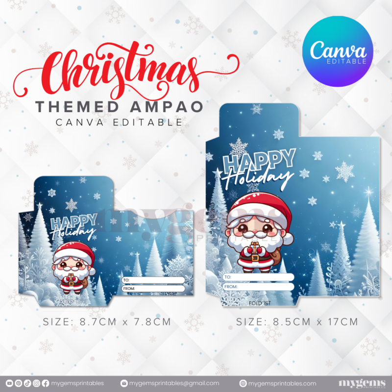 60 Designs | Christmas Themed Ampao Template | Canva Editable - Image 42