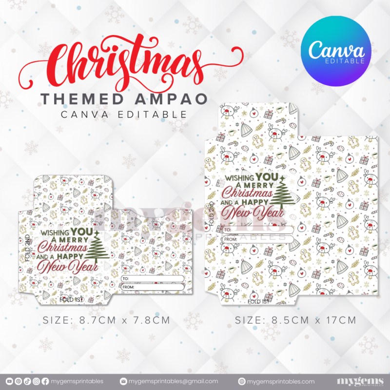 60 Designs | Christmas Themed Ampao Template | Canva Editable - Image 23