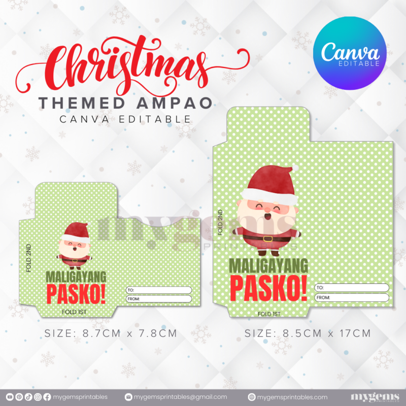 60 Designs | Christmas Themed Ampao Template | Canva Editable - Image 25
