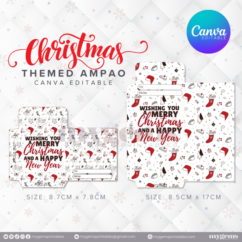 60 Designs | Christmas Themed Ampao Template | Canva Editable - Image 26