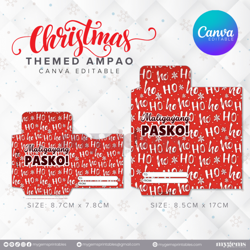 60 Designs | Christmas Themed Ampao Template | Canva Editable - Image 27