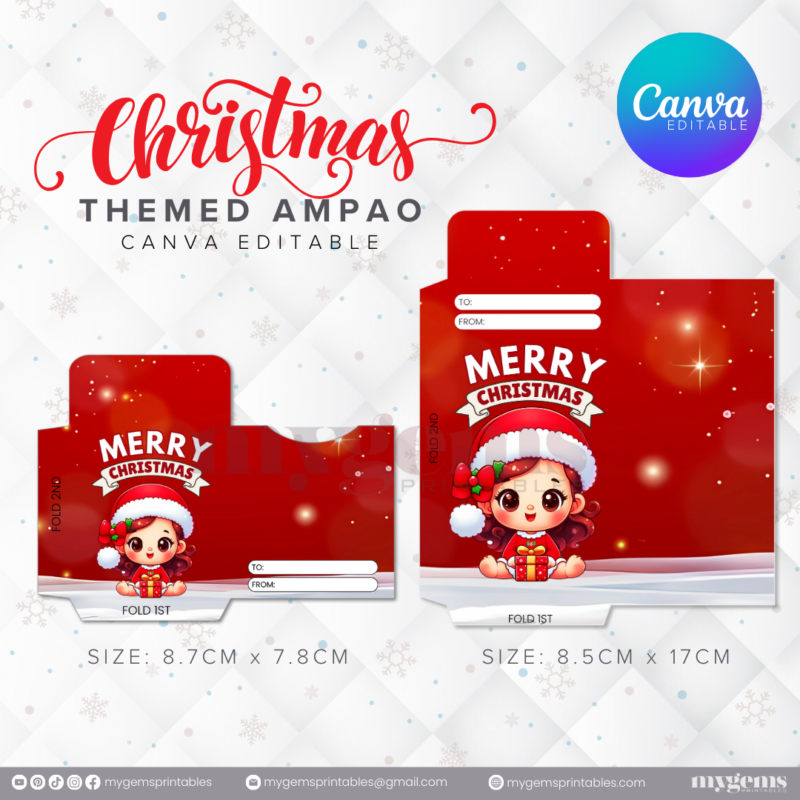 60 Designs | Christmas Themed Ampao Template | Canva Editable - Image 31