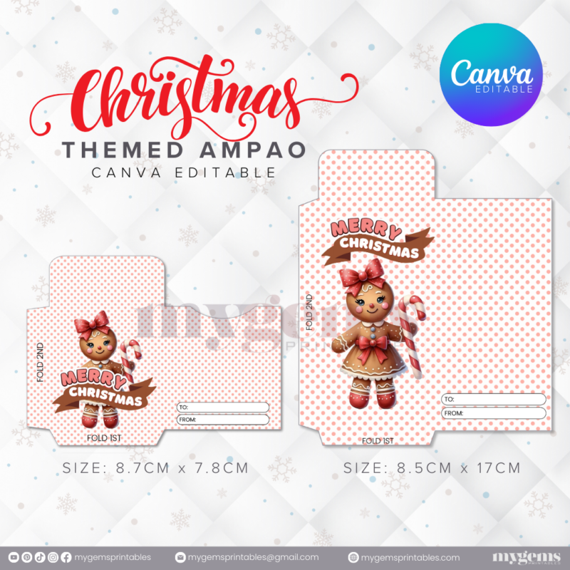 60 Designs | Christmas Themed Ampao Template | Canva Editable - Image 13