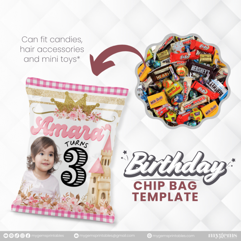 14 Designs | Birthday Chip Bag Template | Canva PRO Editable - Image 2