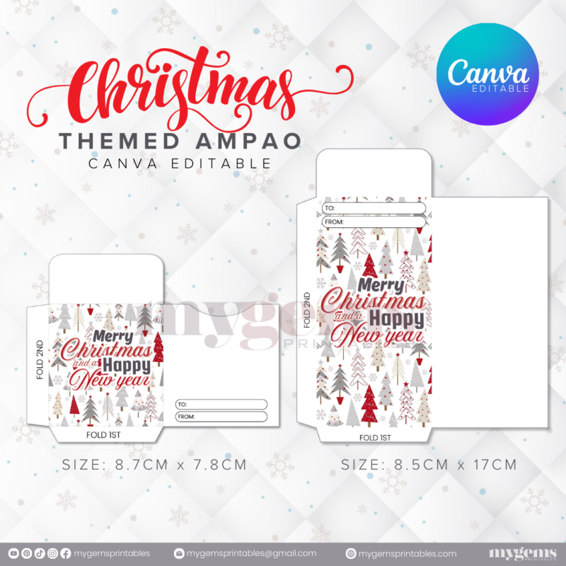 60 Designs | Christmas Themed Ampao Template | Canva Editable - Image 18