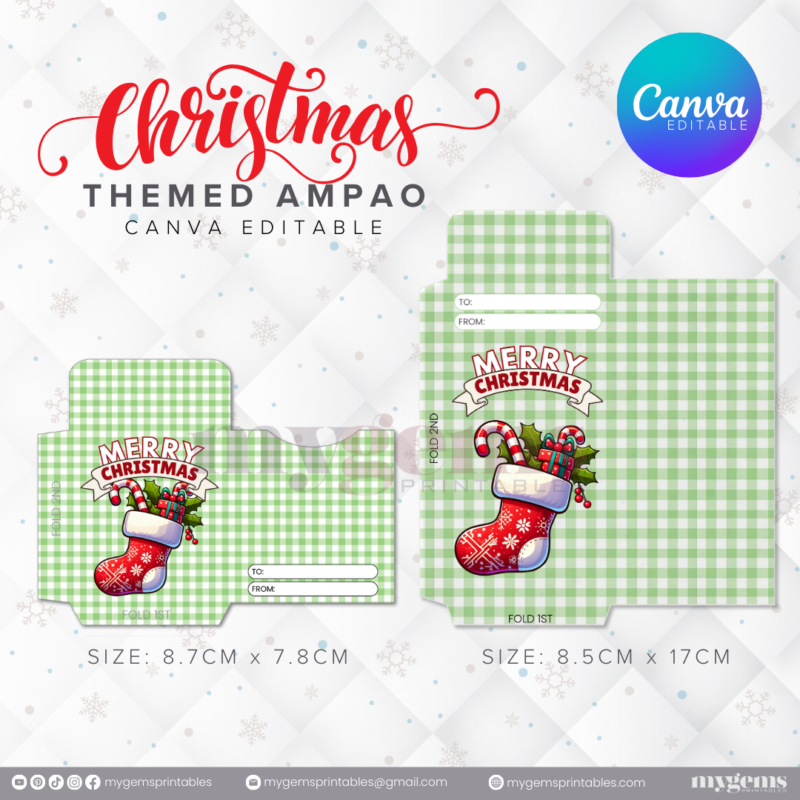 60 Designs | Christmas Themed Ampao Template | Canva Editable - Image 20