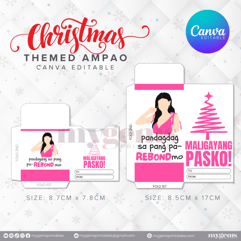 60 Designs | Christmas Themed Ampao Template | Canva Editable - Image 57