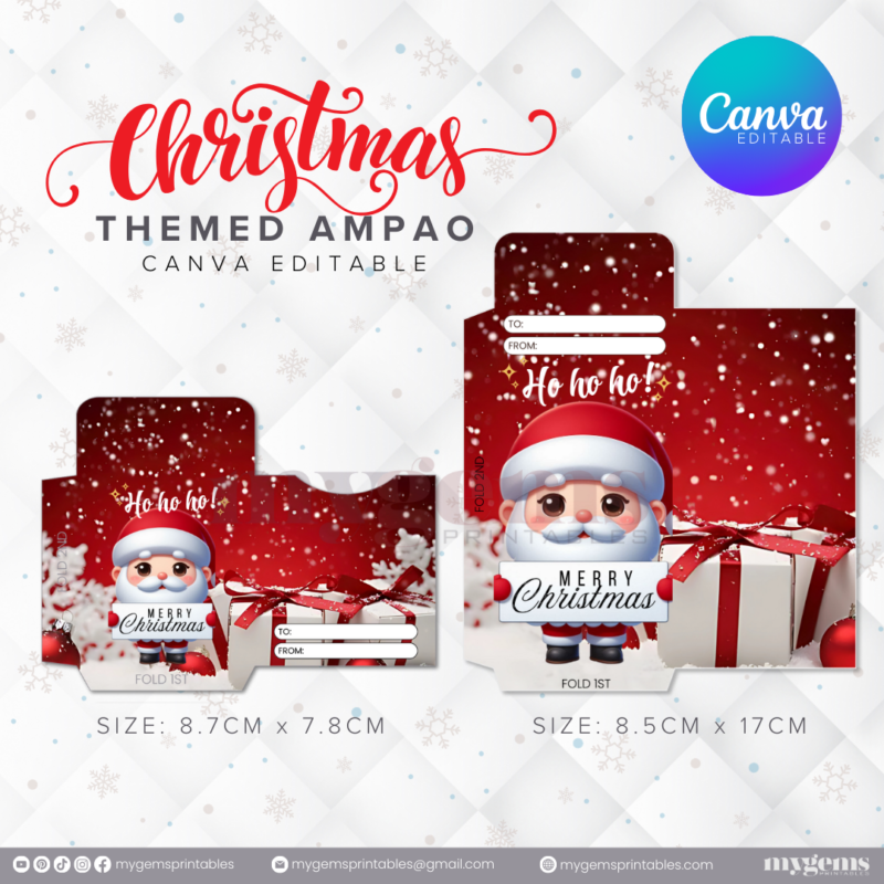 60 Designs | Christmas Themed Ampao Template | Canva Editable - Image 6