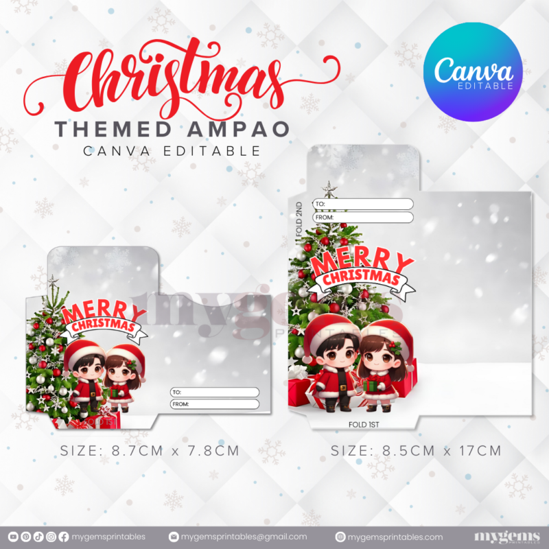 60 Designs | Christmas Themed Ampao Template | Canva Editable - Image 7