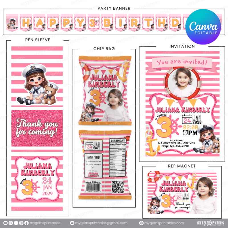 14 Designs | Birthday Bundle Template | Canva PRO Editable - Image 10