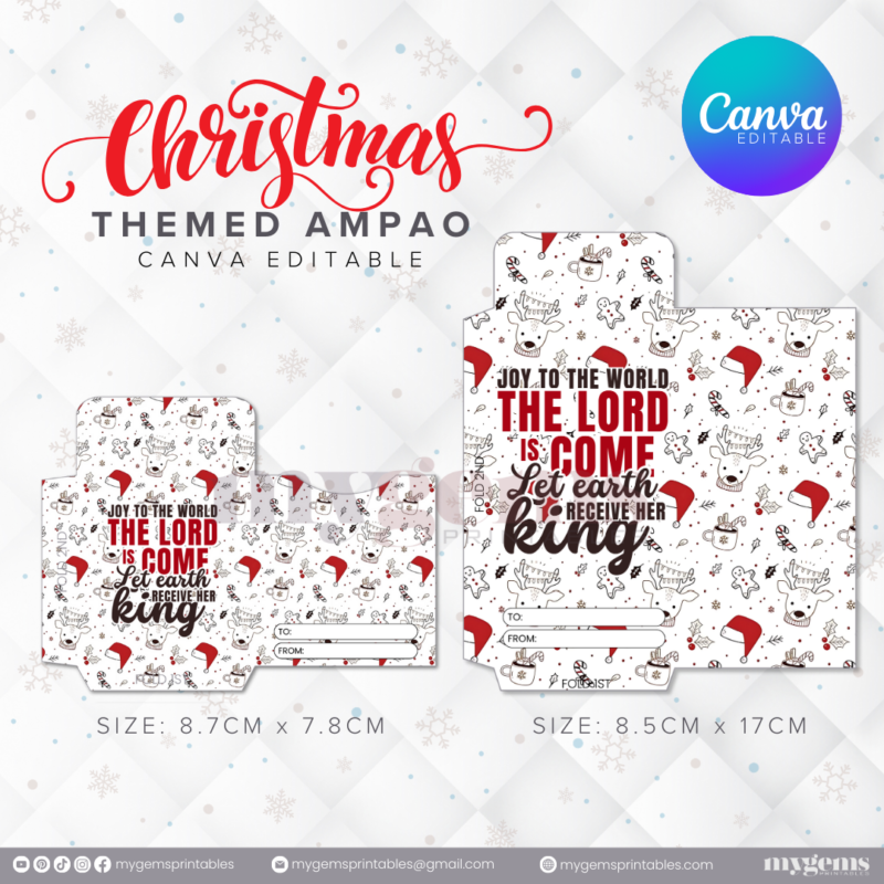 60 Designs | Christmas Themed Ampao Template | Canva Editable - Image 11