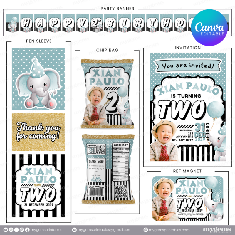 14 Designs | Birthday Bundle Template | Canva PRO Editable - Image 11