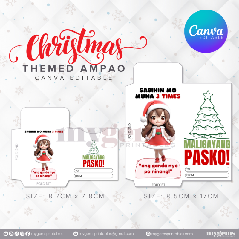 60 Designs | Christmas Themed Ampao Template | Canva Editable - Image 43