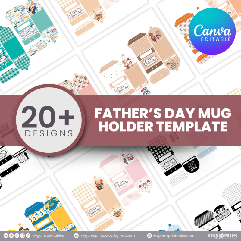 Father's Day Template Bundle | Canva Editable - Image 4