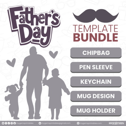 Father's Day Template Bundle | Canva Editable