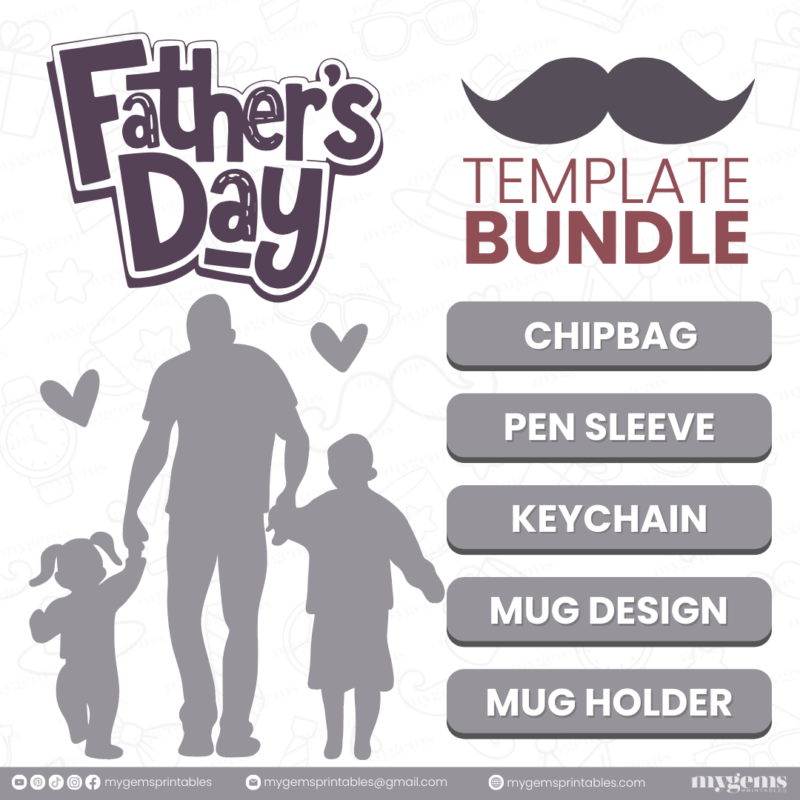 Father's Day Template Bundle | Canva Editable