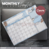 30 Designs | A4 Size Monthly Planner Template | Canva Editable - Image 30