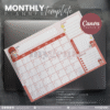30 Designs | A4 Size Monthly Planner Template | Canva Editable - Image 17
