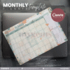30 Designs | A4 Size Monthly Planner Template | Canva Editable - Image 23