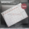 30 Designs | A4 Size Monthly Planner Template | Canva Editable - Image 24
