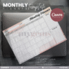 30 Designs | A4 Size Monthly Planner Template | Canva Editable - Image 4