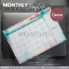 30 Designs | A4 Size Monthly Planner Template | Canva Editable - Image 5