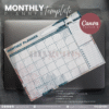 30 Designs | A4 Size Monthly Planner Template | Canva Editable - Image 8