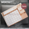 30 Designs | A4 Size Monthly Planner Template | Canva Editable - Image 10