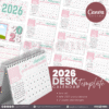 13 Designs | 2026 Desk Calendar Template | Canva Editable - Image 7