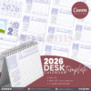 13 Designs | 2026 Desk Calendar Template | Canva Editable - Image 8