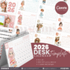 13 Designs | 2026 Desk Calendar Template | Canva Editable - Image 12