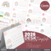 13 Designs | 2026 Desk Calendar Template | Canva Editable - Image 3