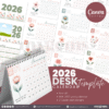 13 Designs | 2026 Desk Calendar Template | Canva Editable - Image 4