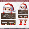 30 Designs | Christmas Hanging Decor Template | Canva Editable - Image 10