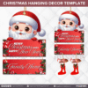 30 Designs | Christmas Hanging Decor Template | Canva Editable - Image 12