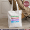 20 Designs | Teacher's Day Tote Bag Design Template A4 Size | Canva Editable - Image 17