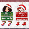 30 Designs | Christmas Hanging Decor Template | Canva Editable - Image 3