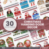 30 Designs | Christmas Hanging Decor Template | Canva Editable