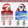 30 Designs | Christmas Hanging Decor Template | Canva Editable - Image 4