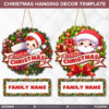 30 Designs | Christmas Hanging Decor Template | Canva Editable - Image 5