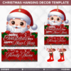 30 Designs | Christmas Hanging Decor Template | Canva Editable - Image 9