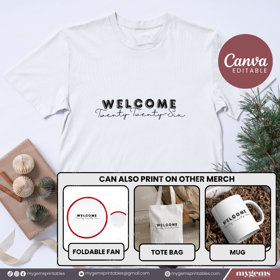 20 Designs | 2026 Tshirt Design Template | Canva PRO Editable - Image 22