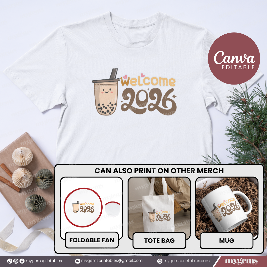 20 Designs | 2026 Tshirt Design Template | Canva PRO Editable - Image 3