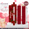 20 Designs | Valentine Themed Pen Box Template | Canva Editable | Ready to Print PDF A4 Size - Image 3