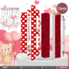 20 Designs | Valentine Themed Pen Box Template | Canva Editable | Ready to Print PDF A4 Size - Image 14