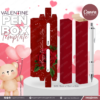 20 Designs | Valentine Themed Pen Box Template | Canva Editable | Ready to Print PDF A4 Size - Image 21